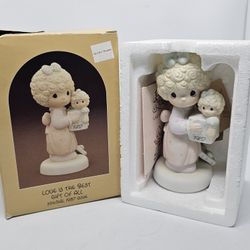 Precious Moments 1987 Love Is The Best Gift Of All 110930 Mother Baby Figurine

Excellent Pre-owned condition,  no flaws, mint condition as it was kep