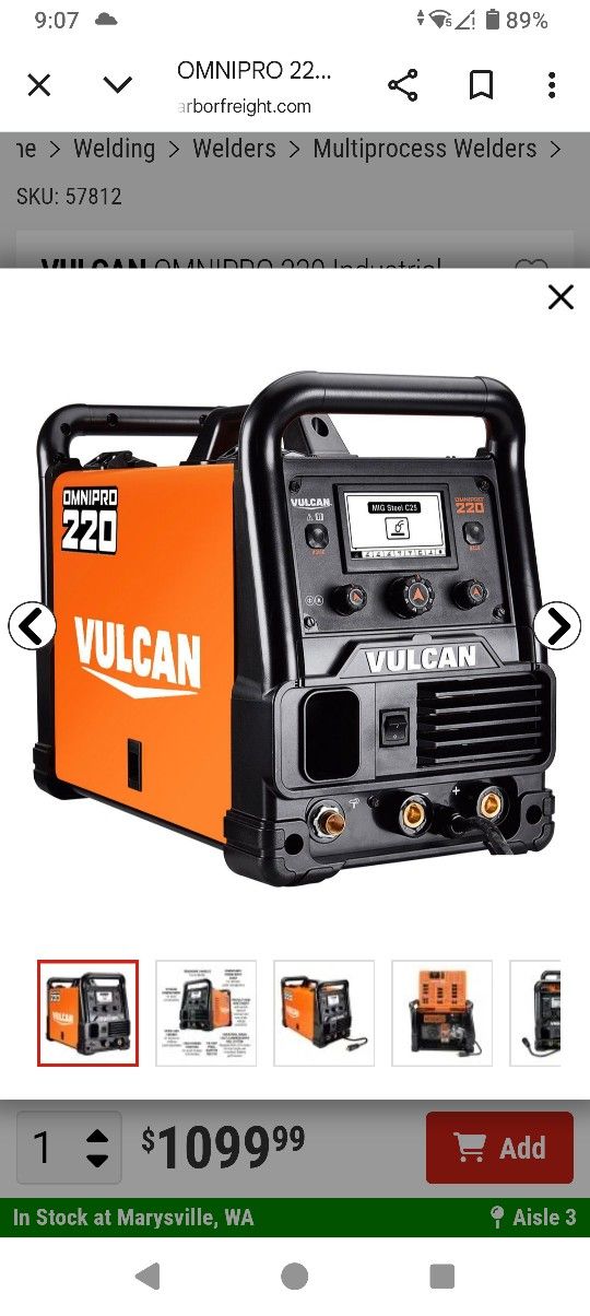 Vulcan Omnipro 220 Industrial Welder