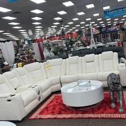 Power Reclining Sectional In Stock For Fast Delivery 