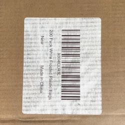 16x16 clear plastic bags