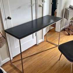 Black. Console. Table