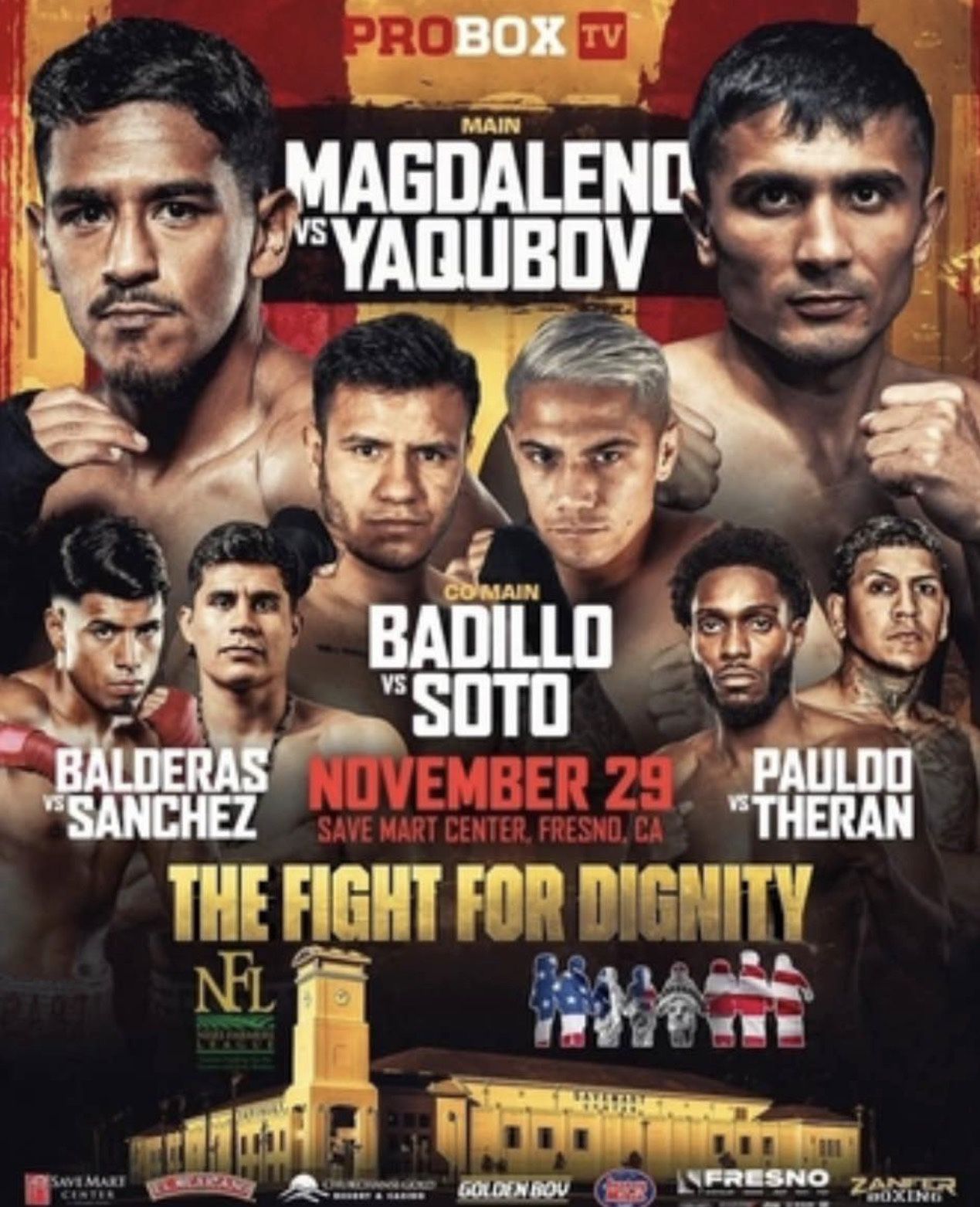 4 Tickets To Saturdays Fight Nov 29th 