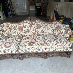 Antique Sofa Mid Century Granny core