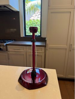 Red glossy paper towel holder