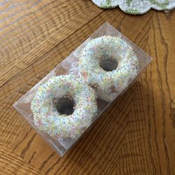 Sparkly Donut Ornaments