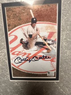 Mickey Mantle Autographed 