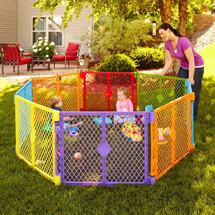 Multi Colored Large Play Yard