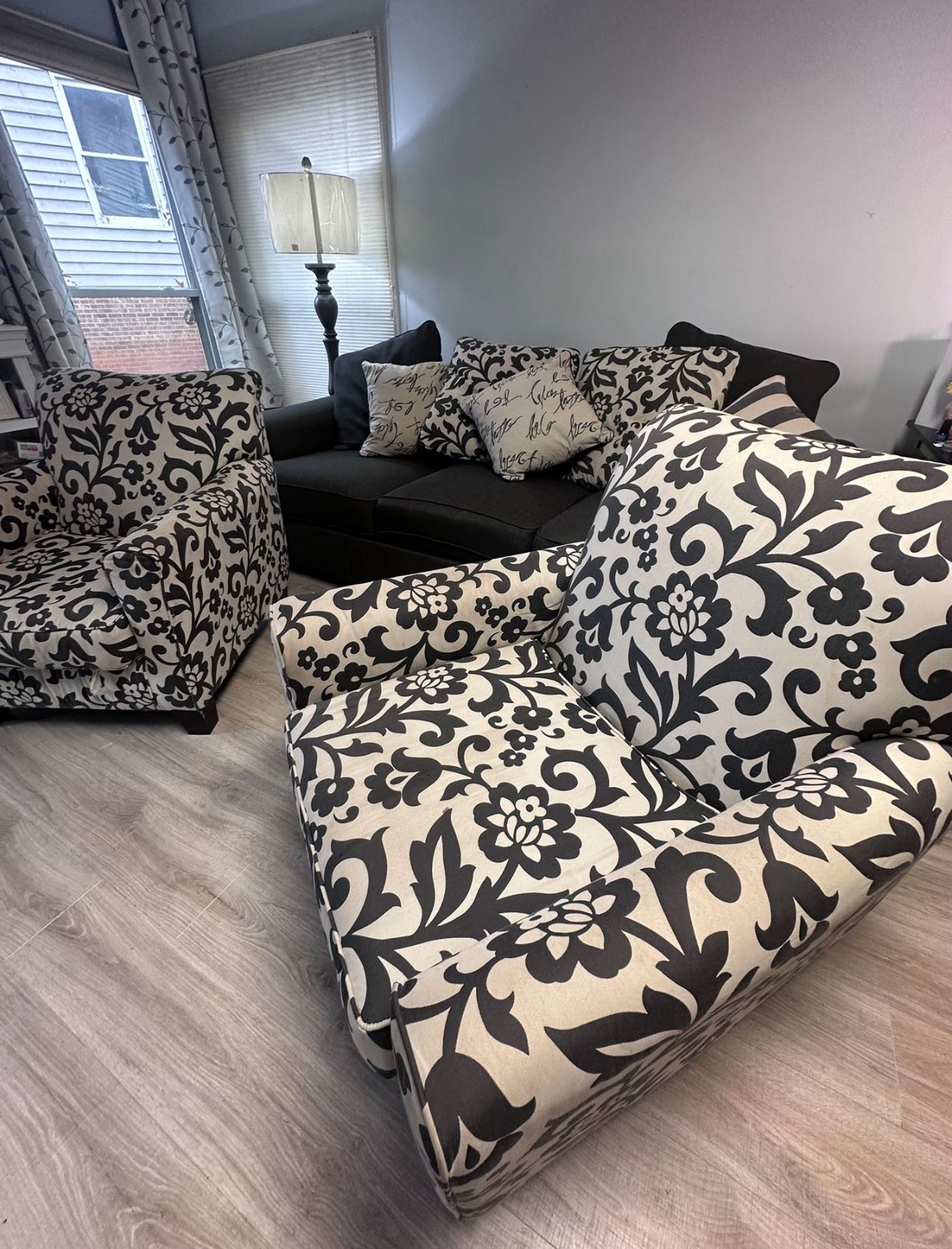 Sofa Queen Sleeper & 2  matching  Accent Chairs 