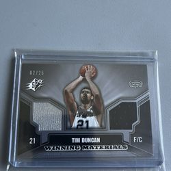 Tim Duncan jersey card