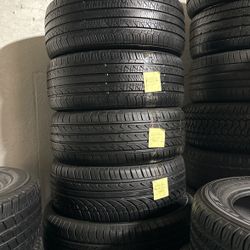 Set 225/45/17 Mixed Brand 85% Tread 