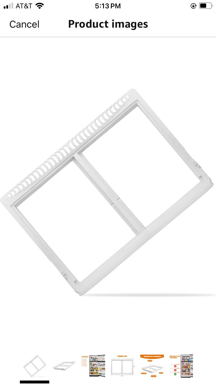 Crisper Pan Cover Compatible with Frigidaire Refrigerator Drawer Cover Unit