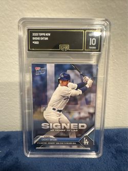 2024 Topps Now Off-Season #OS-21 Shohei Ohtani SIGNED With Dodgers SGC-10