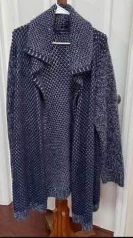 Denim 24/7 Open Blue Sweater Cardigan Fits Most S/L just $5 