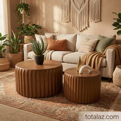 Round Coffee Table Set of 2