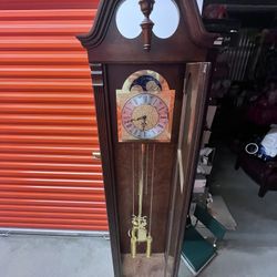 Mechanical Rare Working Ridgeway Odette Grandfather Clock 2534 With Chimes 