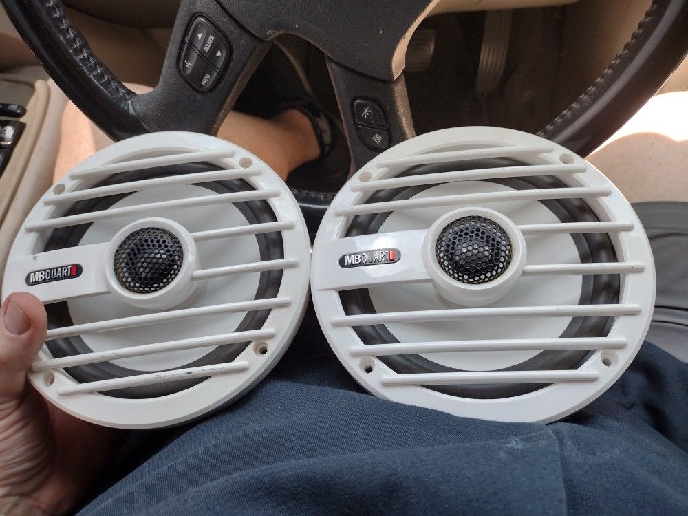 MB Quart 6 1/2-in Coaxial Speakers Like Brand New