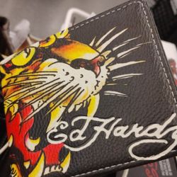 Ed Hardy Leather Wallet 