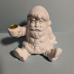 Ceramic Santa Candle Holder 