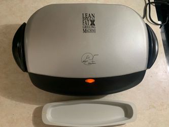 George Foreman GRP4P Silver Next Grilleration 4-Burger Grill w/ drip tray and removable plates for easy cleaning. See pictures for details. Pick up at