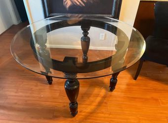 Z Gallerie Glass Table