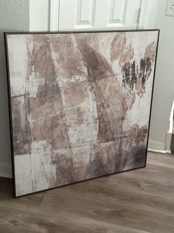 Large Framed Abstract Canvas Wall Art 40x40