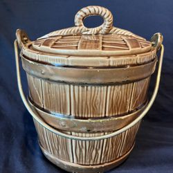 Vintage McCoy Barrel Cookie Jar