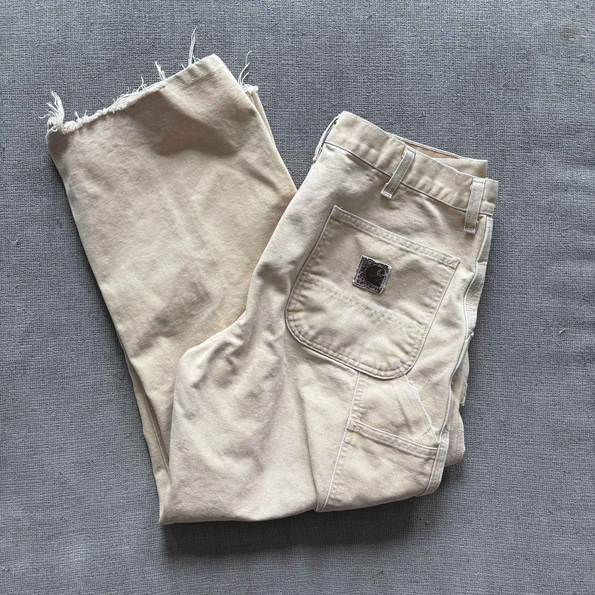 Tan Carhartt carpenter jeans