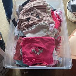 Box Full Of Baby Clothes