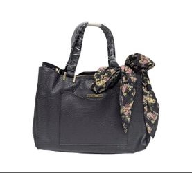 Steve Madden purse black with scarf bow crossbody