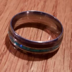 Silver Shiny Stainless Steel Ring