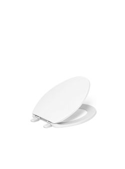 KOHLER  Brevia Elongated White Toilet Seat with Quick-Release Hinges