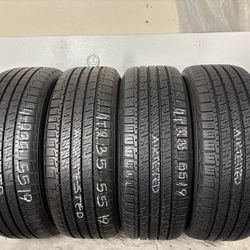 Set 4 Tires 235 55 19 Goodyear Assurance Maxlife Like New No Repairs 
