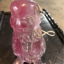 Pink Rabbit Plug In  Lamp
