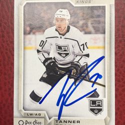 Autograph Card Signed By Nhl Star Tanner Pearson.
