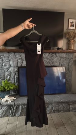 Black tie Betsy Adam petite dress size 10p