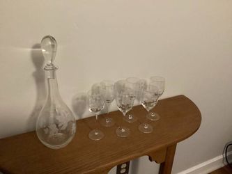 7-Piece Crystal Wine Decanter With Matching Glasses