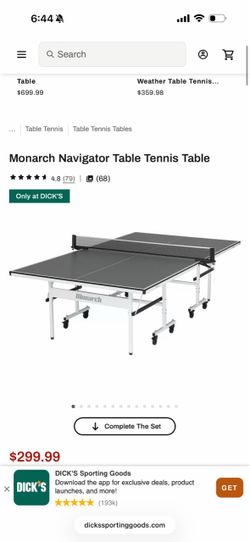 Ping pong table