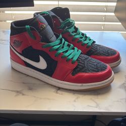 Air Jordans - Size 12 - Red/White/Black