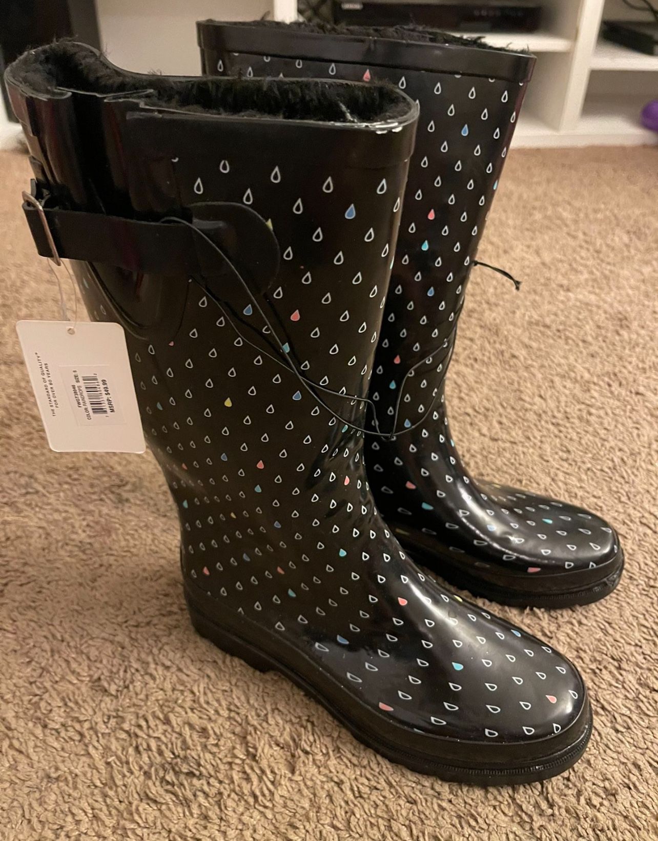 Rain Boots Size 8