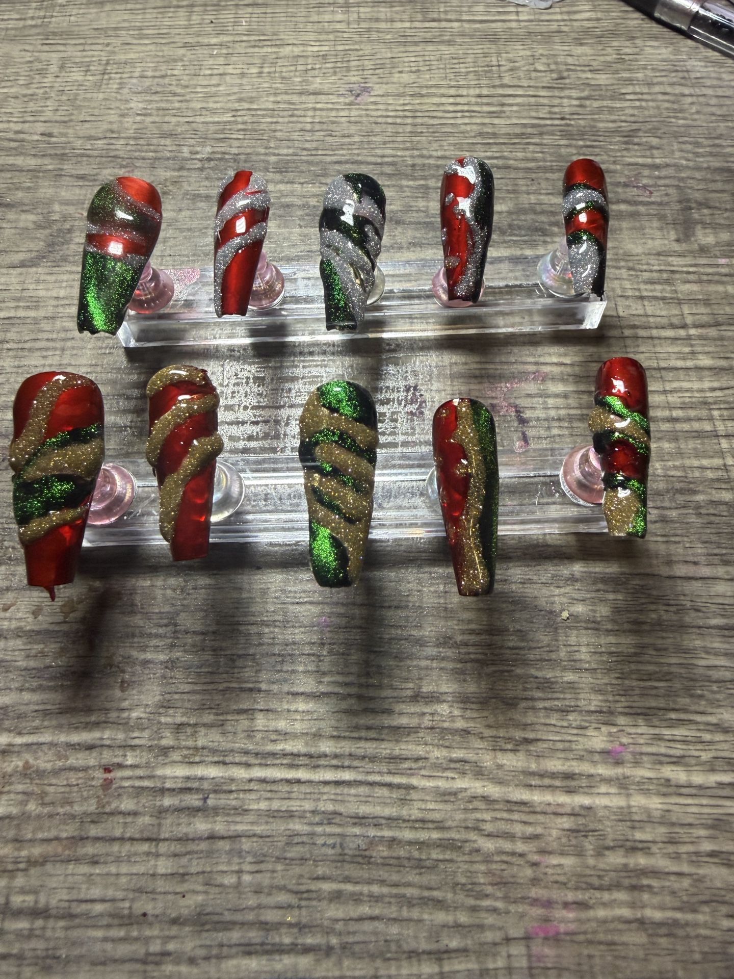 Christmas Time Handmade Press On