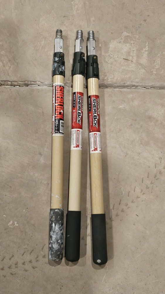 Set of 3 Wooster Sherlock 2-4 ft Extension Poles