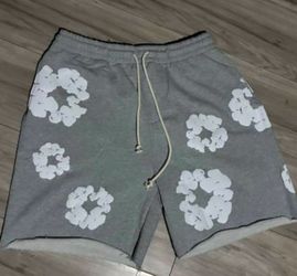 Denim tear shorts
