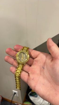 Gold Iced Out Bling Watch