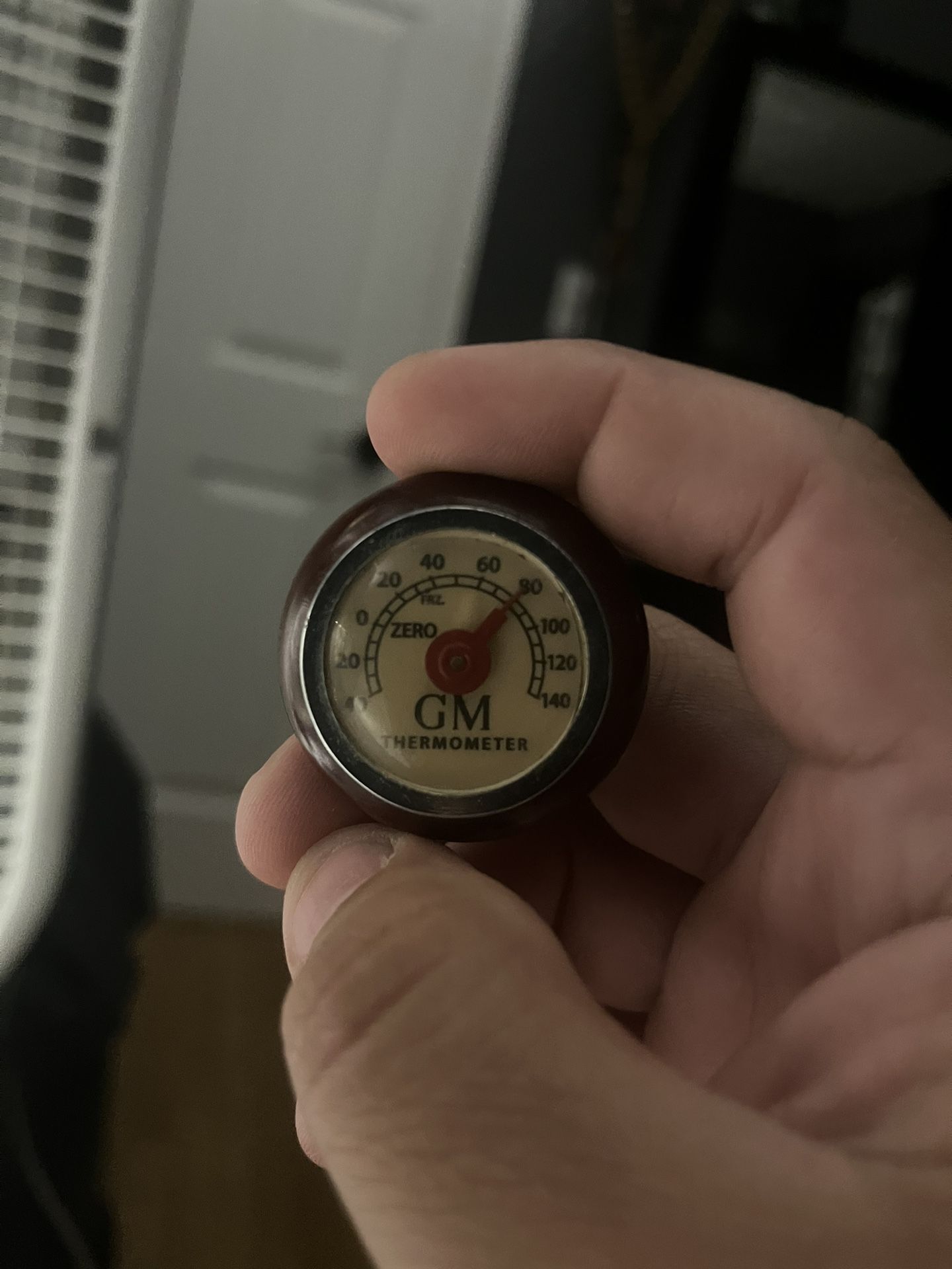 Vintage Gm Tel Tru Thermometer