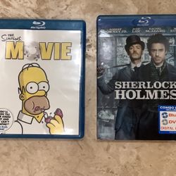 The Simpsons Movie And Sherlock Holmes DVD 