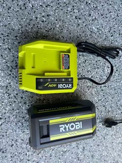 Ryobi 40V Battery and Charger