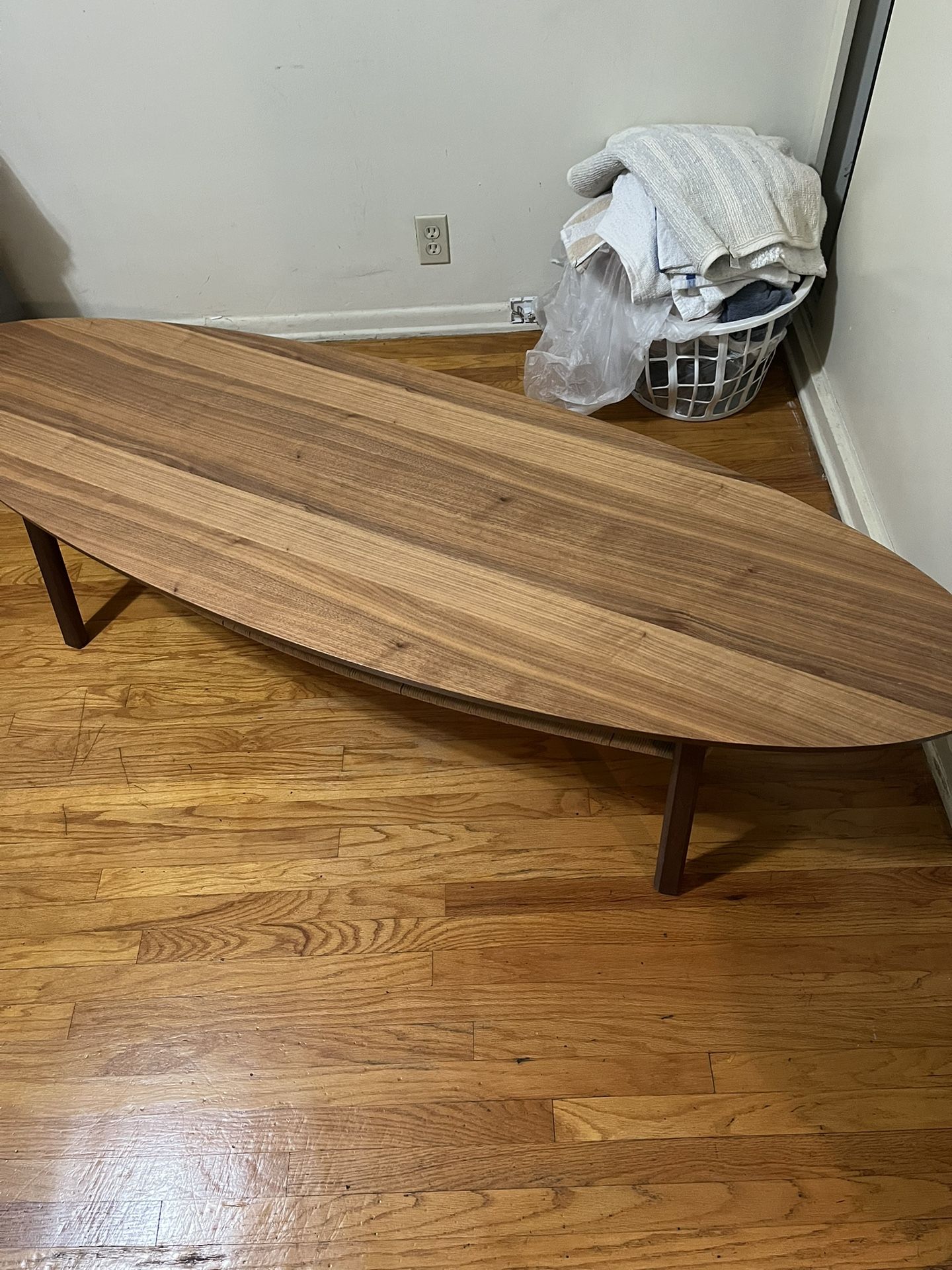 STOCKHOLM Coffee table, walnut veneer, 70 7/8x23 1/4 "