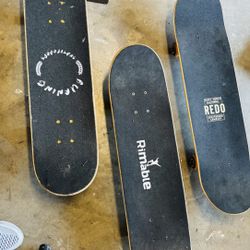 Set Of 3 Skateboards 