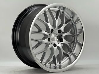 4PC 19" RPM Wheels R-505 19x8.5 ET38 & 19X9.5 ET 38 HYPER SLIVER 5X120 #288