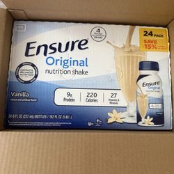 Ensure Original Vanilla $25 For The Whole Box Of 24 